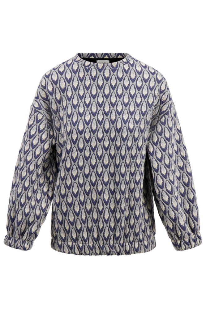 SWEATER VAN JAQUARD STOF 0304 230 NAVY